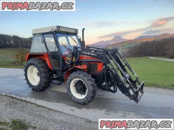 Zetor 7245 + Bass Trima 340 celní nakladac – fotografie 1