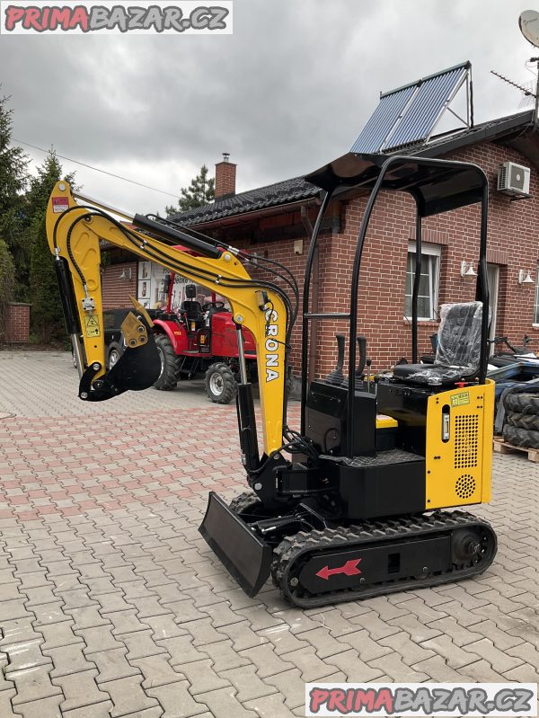 Minibagr, Bagr CR90, mimoosý, hmotnost 900 kg – fotografie 1