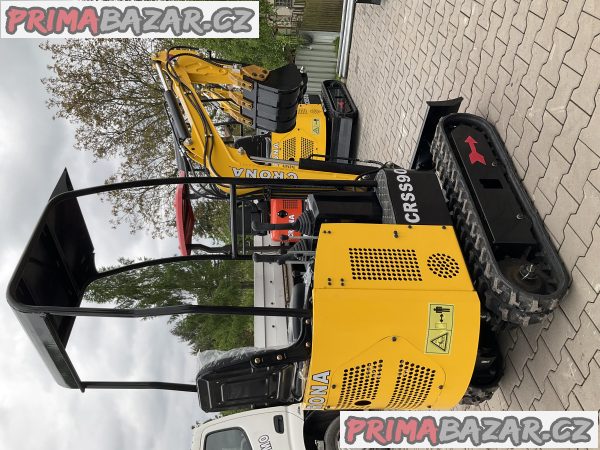 Minibagr, Bagr CR90, mimoosý, hmotnost 900 kg – fotografie 8