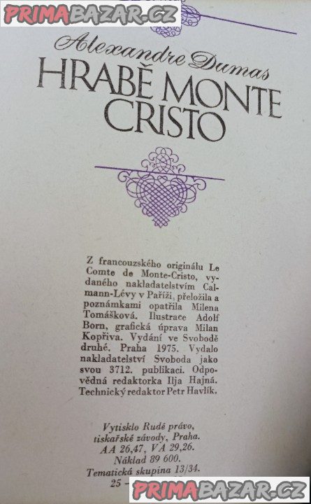 Hrabě Monte Cristo (Alexandre Dumas) – fotografie 2