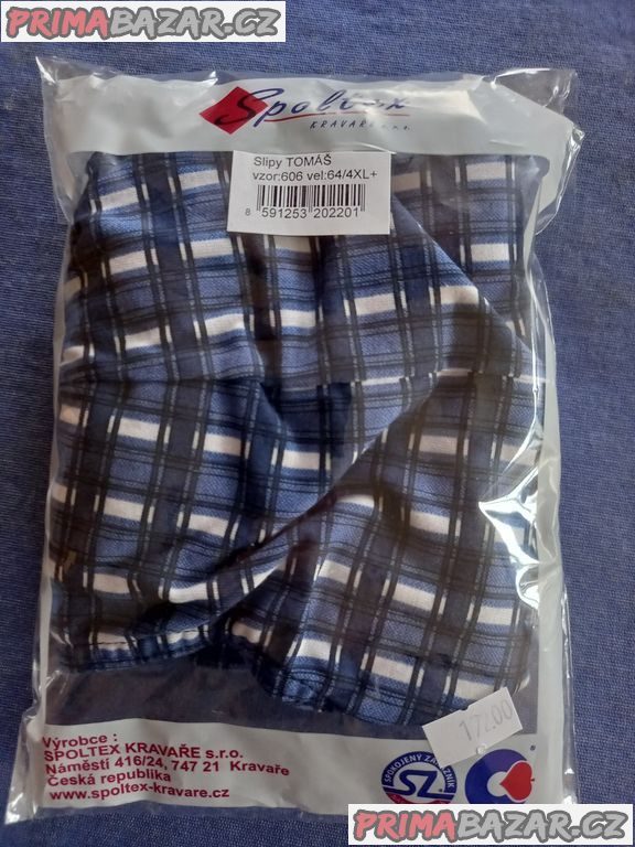 Pánské slipy Tomáš vel. 64/4 XL+ – fotografie 1