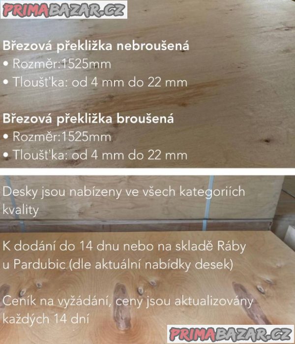 Březová překližka – fotografie 2