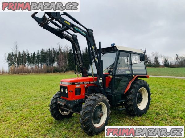 Traktor s čelním nakladačem Zetor 7245 – fotografie 1