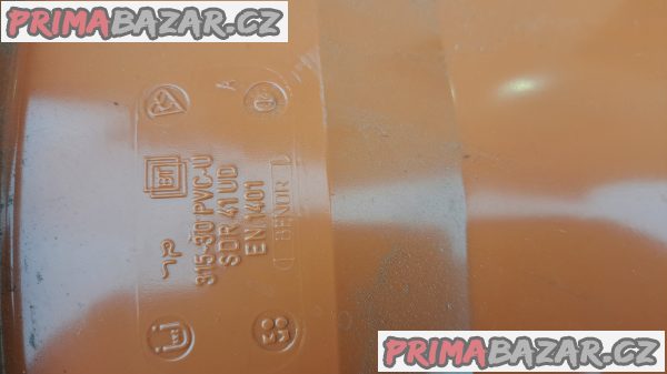 Kanalizační PVC roura průměr 300 x 5000 – fotografie 3