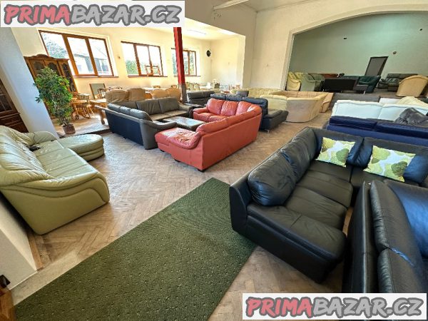 KOŽENÉ SEDACÍ SOUPRAVY a SEDAČKY: www.bazarcentrum.cz – fotografie 2