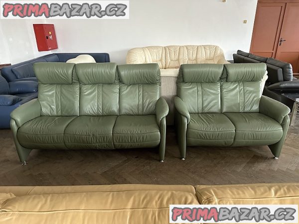 494 Kožená sedací souprava sedačka HIMOLLA 2+3 – fotografie 1