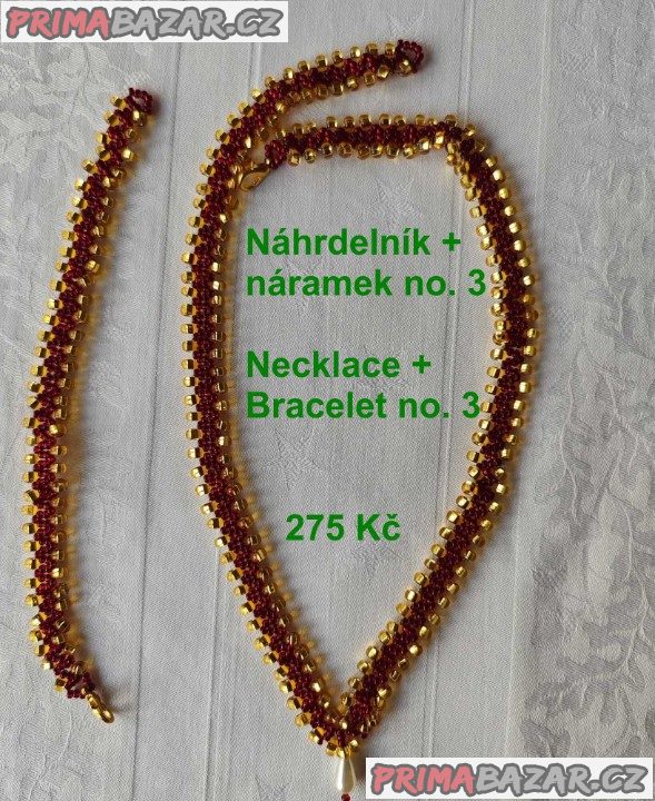 šperky Náhrdelník + náramek (ruční práce) – fotografie 5