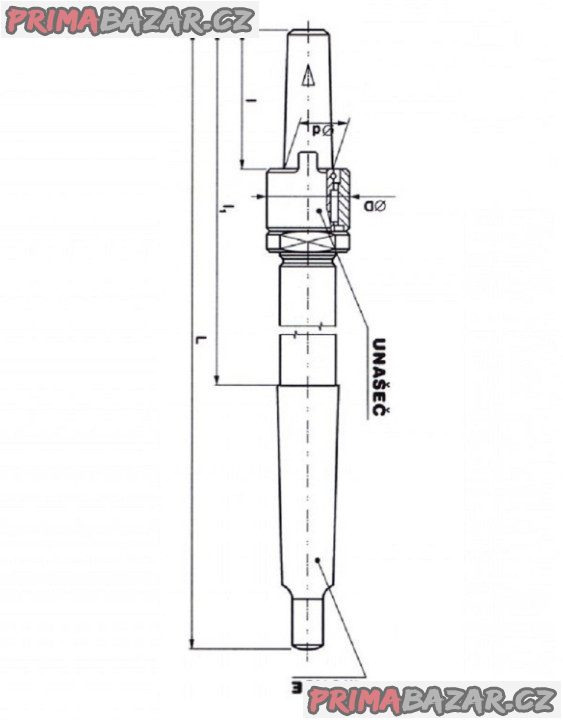 Držák 32/M4 (32/M5), ČSN 241210 s výstružníkem 75 H7 (NOVÉ) – fotografie 6