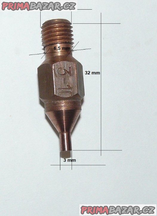 Hubice (špička) AC řezací R70 3-10  (NOVÉ) svářecí technika – fotografie 2