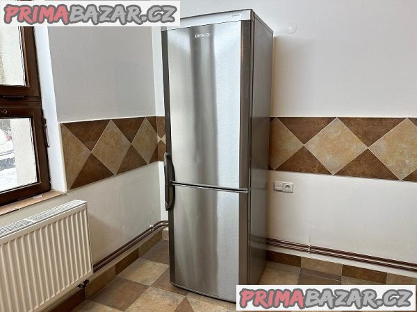 565 Lednice kombinovaná BEKO A+ ENERGY nerez – fotografie 1