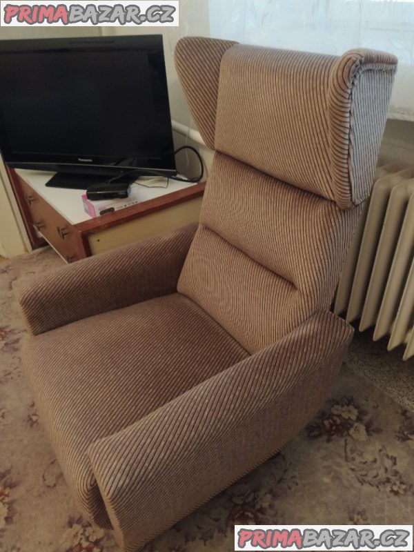 RETRO křeslo ušák 3 ks – fotografie 2