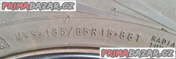 Prodám 15"zimní pneu 185/65 R15+disky -LEVNĚ – fotografie 3