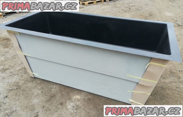 Obdélníková sklolaminátová nádoba 120x240cm – fotografie 3