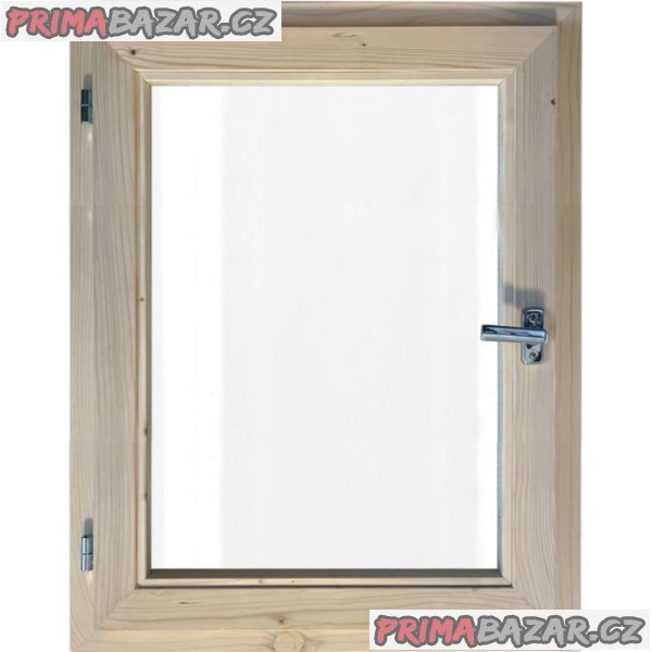 okno 60/100 ditherm sklo, masiv smrk, levé otvíravé – fotografie 1