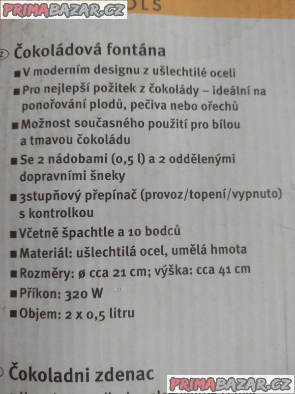Čokoládová fontána – fotografie 9