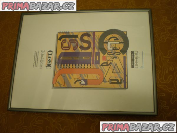 KOVOVÝ RÁM 30x40 cm - Šedý – fotografie 1