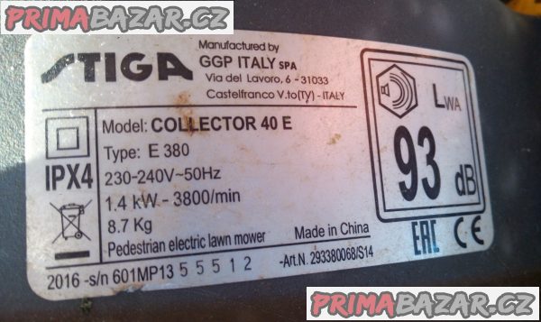 Elektrická zahradní sekačka STIGA – fotografie 6