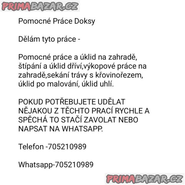 Pomocné práce Doksy a okolí – fotografie 1