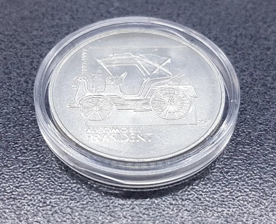 TŘÍBRO 200 Kč 100. výročí výroby 1. automobilu – fotografie 1
