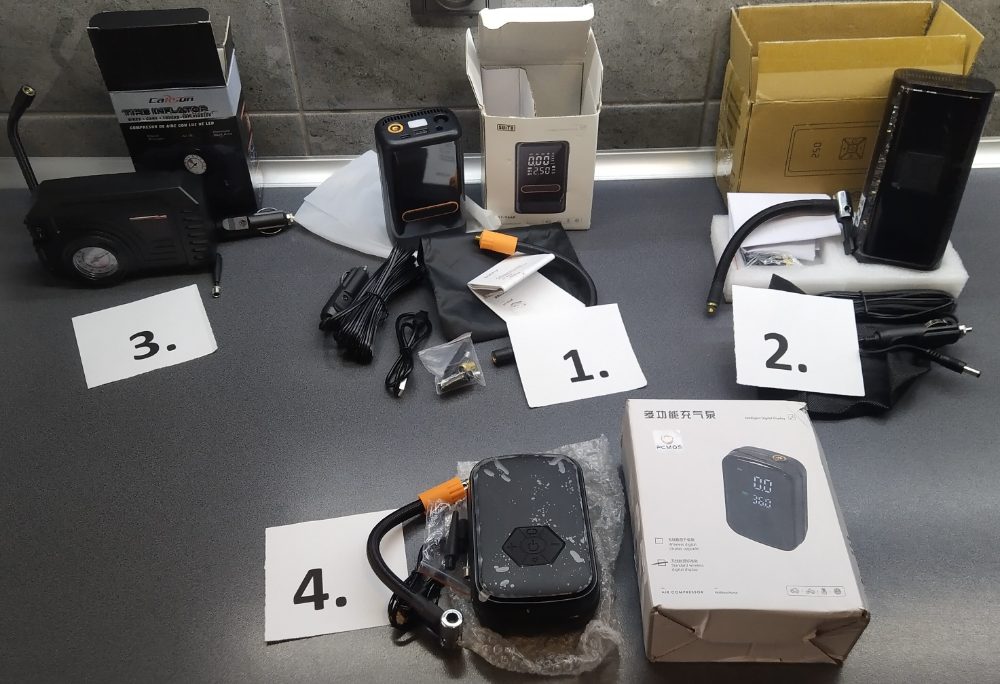 NOVÉ Digitální kompresory pro nafukování pneu atd. – fotografie 1