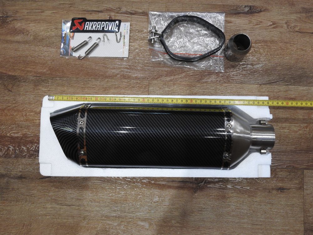 Laděný výfuk Akrapovič carbon velký Nový – fotografie 8