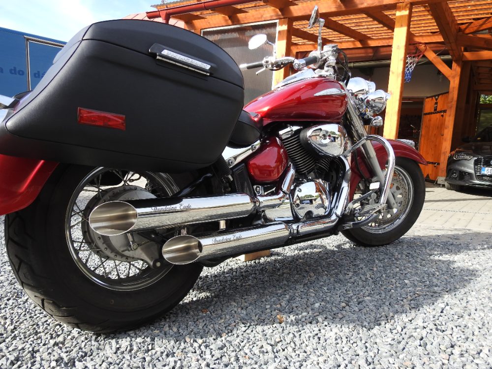 Suzuki Nové Nerezové Laděné Výfuky Thundering Eagle – fotografie 2