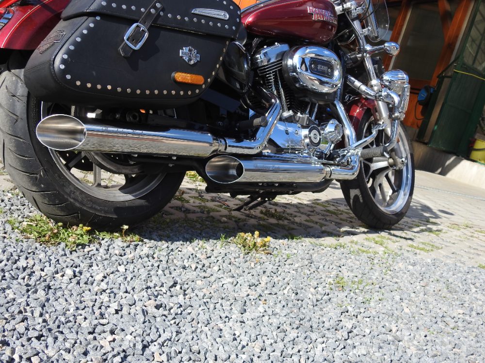 Harley Davidson Nové Nerezové Laděné Výfuky Thundering Eagle – fotografie 4