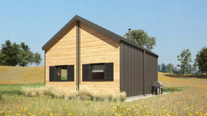 Dřevěný celoroční / rekreační domek 5 m x 7 m (35 m2) – fotografie 2